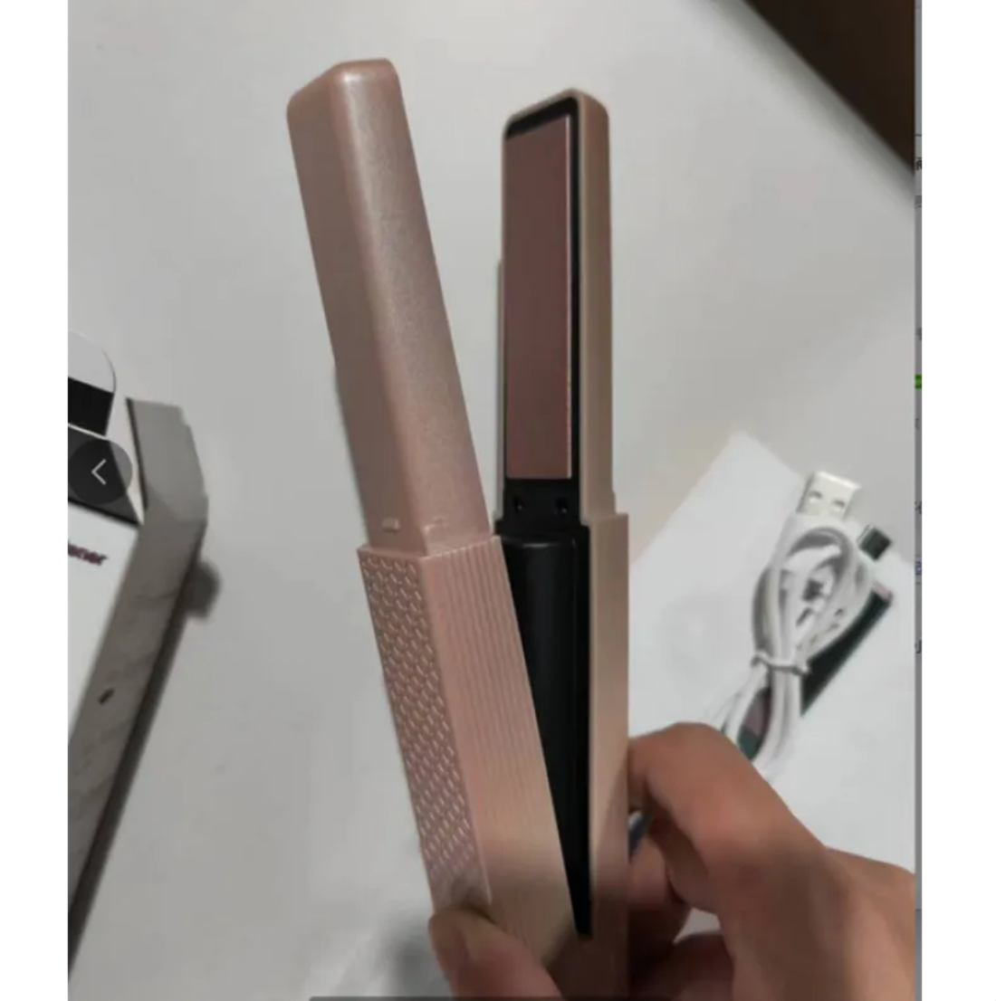 Cordless USB Hair Straightener & Curler