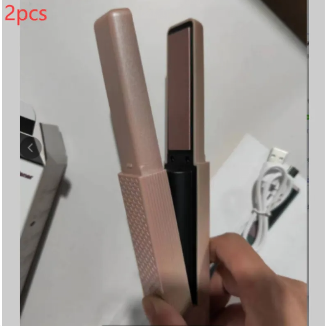Cordless USB Hair Straightener & Curler