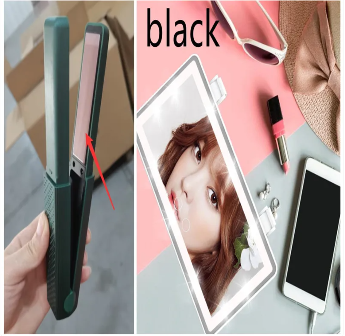 Cordless USB Hair Straightener & Curler