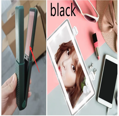 Cordless USB Hair Straightener & Curler