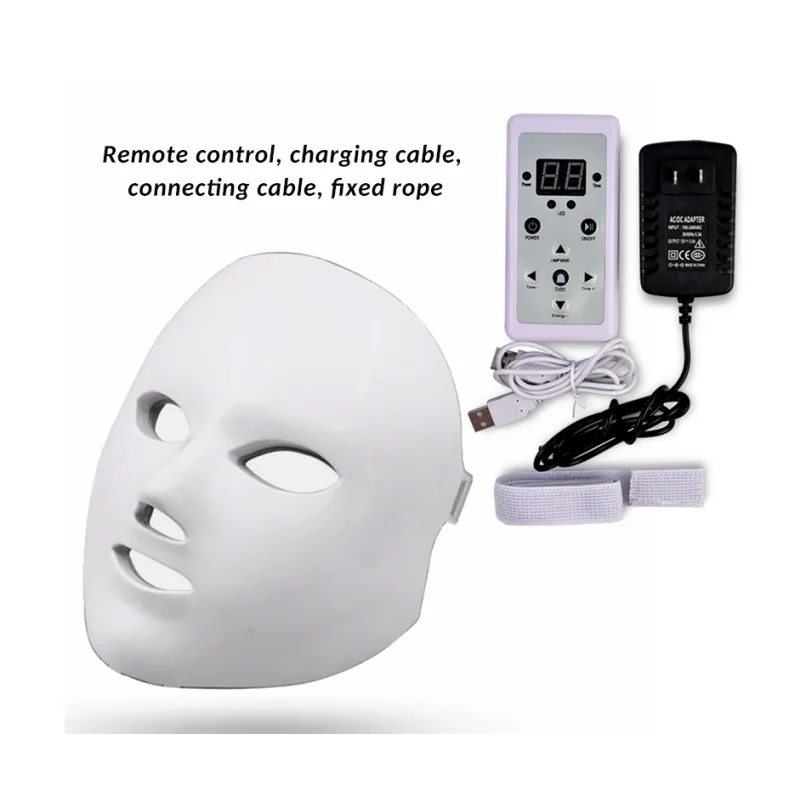 7-Color LED Light Therapy Facial Mask